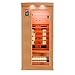 Produktbild Dewello® Infrarotkabine Infrarotsauna Pierson 90x90 für 1 Person aus Hemlock Holz mit Vollspektrumstrahler, Bodenstrahler, LED-Farblicht, Bluetooth, FM,MP3,USB