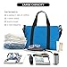 Solid color blue Printed women's handbag, portable crossbody bag, suitable for fitness, travel.