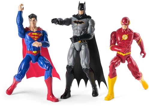 DC Comics 6072364 Batman, Superman und The Flash: Actionfiguren 30 cm – 6072364 – Superheldenspielzeug – Spielzeug für Kinder ab 3 Jahren