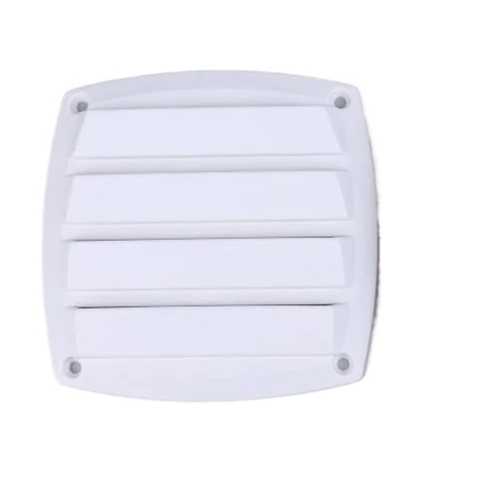 Ventilator Grille 1Pcs Boat Louvered Vent Replace Square Air Grill Ventilation Ducting Cover Outlet for air Vent(White)