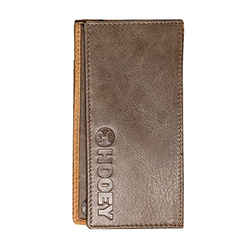HOOEY Leather Men’s Western Rodeo Wallet (Basketweave - Brown)3
