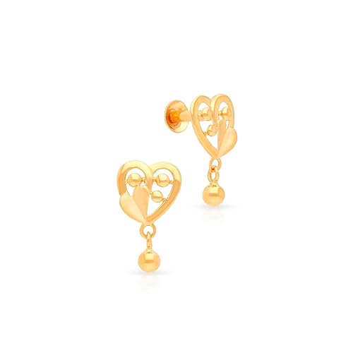 22 KT (916) Yellow Gold Drops Earring for Women ERDZL30037_Y