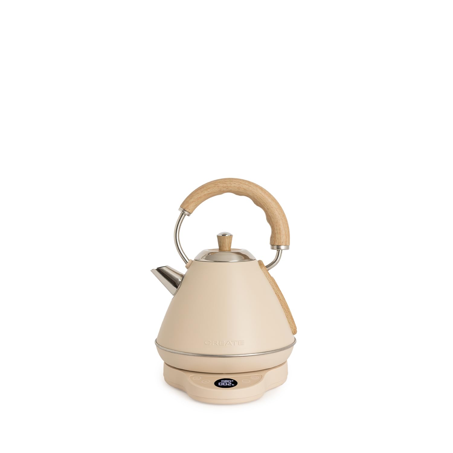CREATE KETTLE RETRO PRO/Bouilloire électrique de 1 L avec contrôle de la température du sable / Système auto - Arrêt, ébullition rapide, base antidérapante, panneau transparent, 1200 W