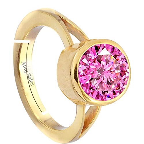 Bague oxyde de zirconium rose réglable finie la frustration des tailles