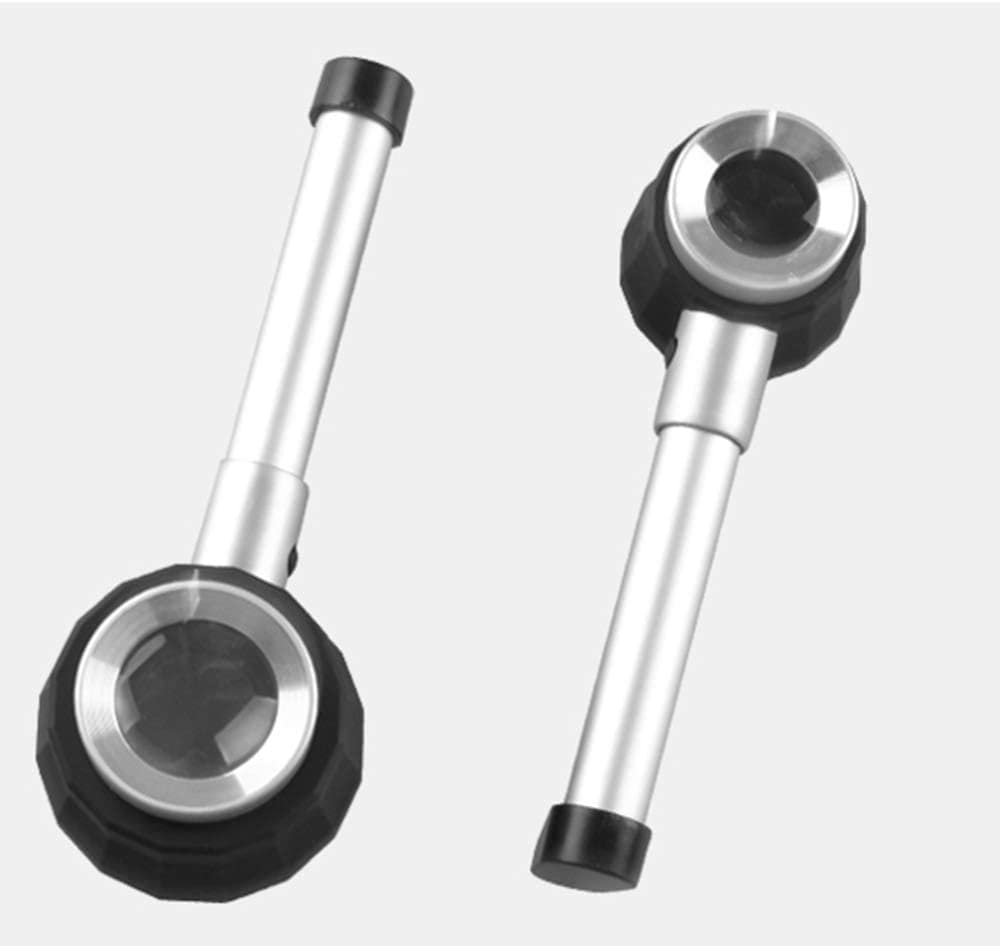 Lupa de Pantalla Lupa de Gran Aumento con Escala Lupa de Mano con luz LED 30 Veces HD Identificación de Joyas Lupa de microscopio portátil con luz LED Doble La c
