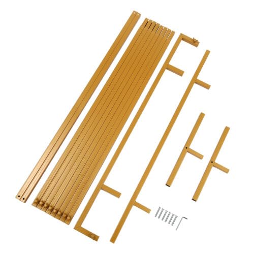 Arche de fond carrée en métal pour mariage - Arche carrée en métal - Support de fond carré en métal pour mariages, fêtes d'anniversaire, etc. - 2 x 1 m - Doré
