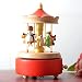 Produktbild Chonor Innovative Szene aus Holz Spieluhr, Premier Spieluhr Handkurbel Handwerk Reine Hand-klassischen Music Box Dekorationen Idee für Geburtstag Weihnachten - Familien-Karussell