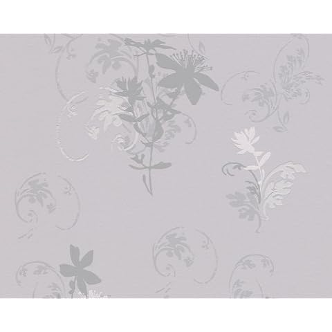 Papel pintado A.S. Creation Life gris metálico Cover