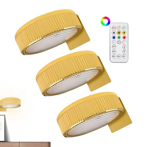 Mural luz led y set de 3 cuadros decorativos luminosos de alto brillo regulables para casa