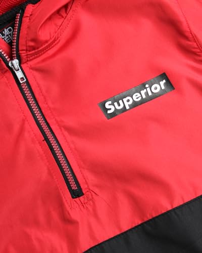 Quad Seven Boys' Tracksuit - 2 Piece Quarter Zip Pullover Windbreaker Jacket and Jogger Pants - Activewear Set for Boys, 8-183