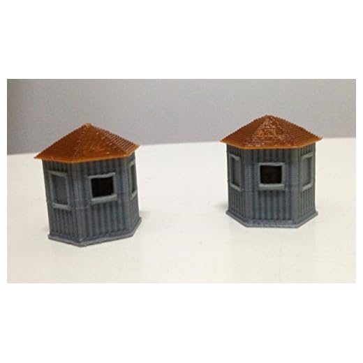 3D Printed Ticket Booth Model for Railways