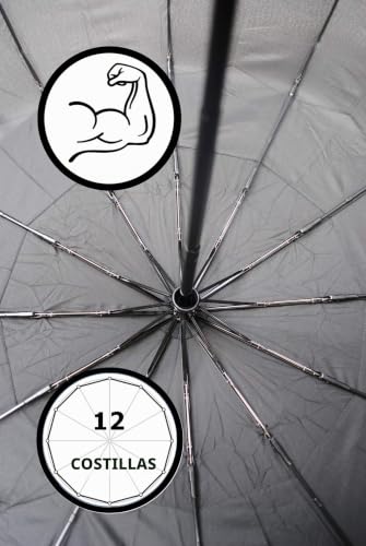 Evita que tu paraguas se gire con este modelo antiviento de fibra de vidrio 4