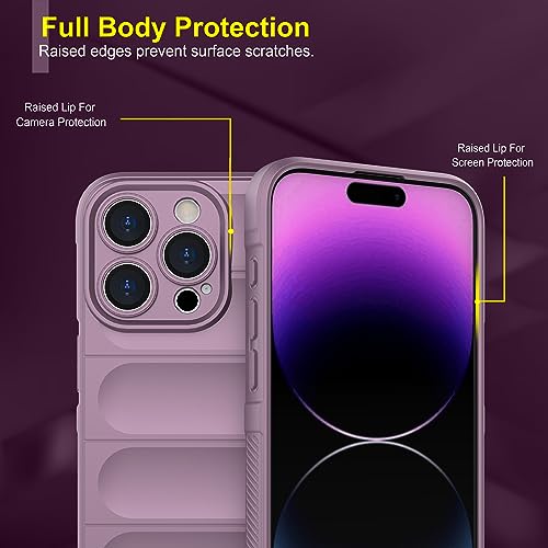 Image of amazon basics Back Case Cover for iPhone 15 Pro Max | Compatible for iPhone 15 Pro Max Back Cover | Liquid Silicon Magic Case with Camera Protection | Lavender