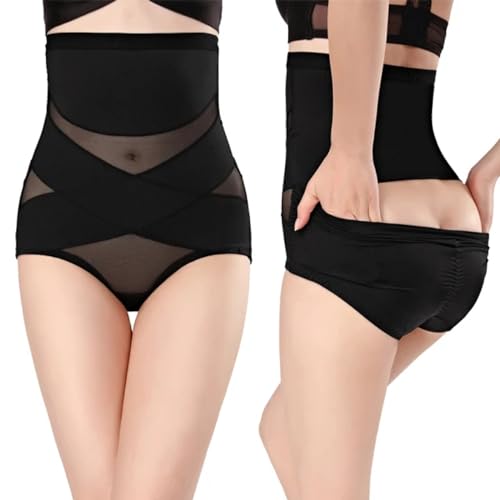 Vêtement galbant pour femmes avec pantalon de contrôle du ventre taille haute en maille