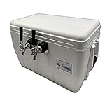 Coldbreak Jockey Box, 2 Taps, Marine Pass Through, 48 Quart Marine Cooler, 50' Coils, Stainless Steel Shanks, Includes Stainless Faucets