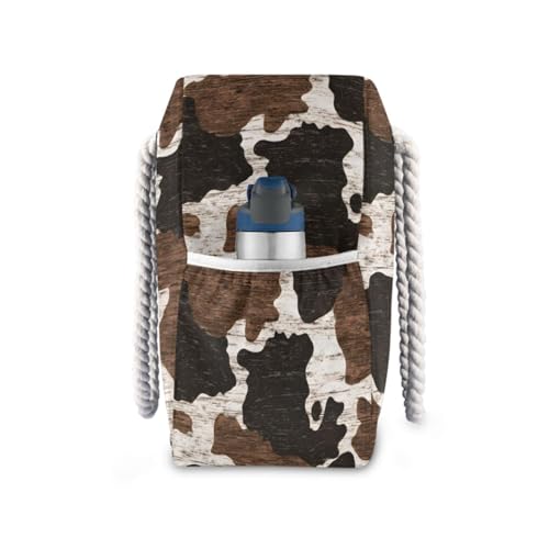 susiyo Cowhide Print Beach Bags for Women Large Travel Tote Bag Waterproof Sandproof Lightweight Swim Pool Bag for Family Outdoor3
