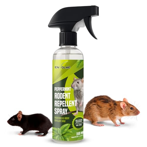 Pfefferminzöl Spray gegen Mäuse & Ratten Natürlicher Nagerabwehr Ungiftig Effektive Vertreibung von Nagetieren Innen & Außen