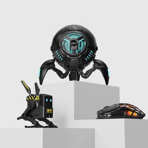 GravaStar Mars Pro Portable Bluetooth Speaker with Mercury M2 Wireless Gaming Mouse with Alpha65 Robot Fast GaN Charger Block