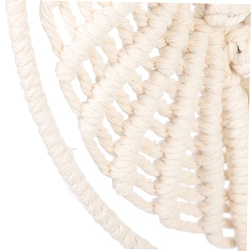 Tapiz de macramé de búho colgante: decoración del hogar estilo boho chic de algodón 6