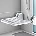Generic Folding Shower Chair Shower Seat Wall Mounted Stable Support Space Saving