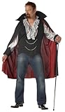 California Costumes Men's Very Cool Vampire Costume, Black/Silver,P(48-52)