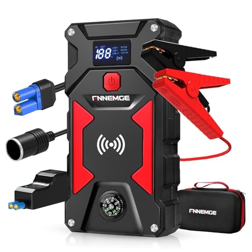 FNNEMGE Car Jump Starter 4000A Peak 24800mAh 12V Super Safe Jump