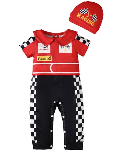 Image of Happidoo Newborn Boy Outfit Baby Clothes Uniform Romper with Hat