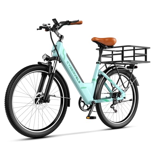 Cybervelo 1000 Peak Electric Bike for Adults,up 80 Miles Removable