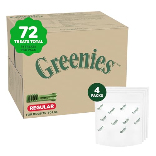 Image of Greenies Regular Dental Dog Treats, Original Chicken Flavor, 72 Count