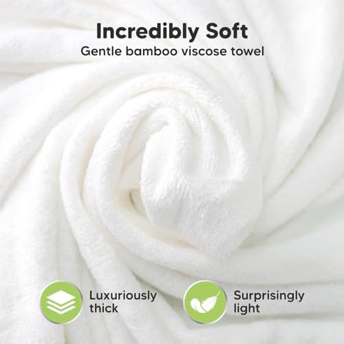 KeaBabies Hooded Baby Towel for Newborn, Baby Bath Towels (Lamb, 35x35)