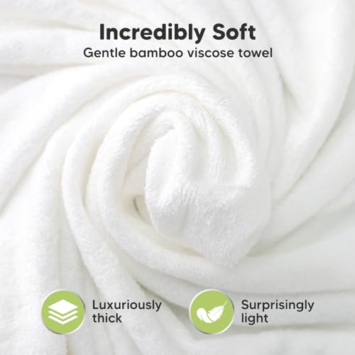 Bamboo Baby Hooded Towel For Girls, Boys, Newborns - Soft and Large