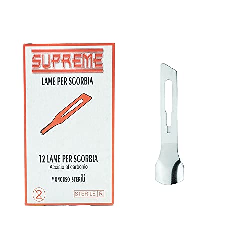 Cuchillas para gubia Supreme desechable estéril 12 piezas Número 10
