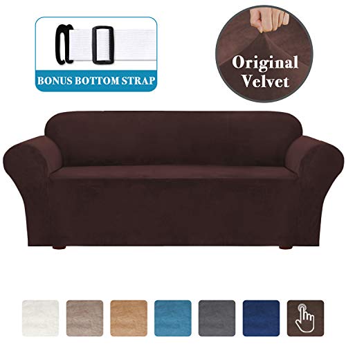 Velvet Stretch Sofa Covers for 3 Cushion Couch Sofa Slipcovers Couch Covers Furniture