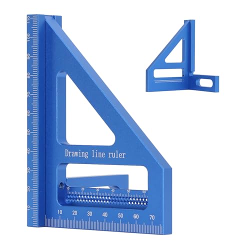 Escuadra medidora de ángulos de aluminio 3D 4.41x3.35x3.11in miniatura 5