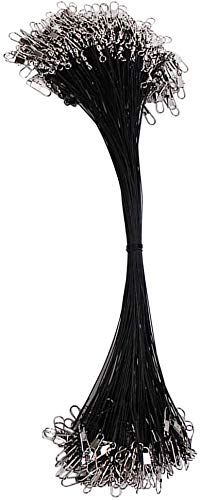 SGerste 100 stks/partij Carbon Staal Draad Vissen Leiders met Swivels Snaps Vissen Draad Rigs Vissen Trace Lokt Staal Draad Leider Lijn - Image 4