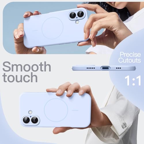 Image of JETech Magnetic Silicone Case for iPhone 17, Blue