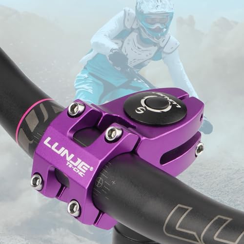 Potence de vélo de montagne : tige de vélo en alliage léger et durable, la tige est adaptée à la plupart des vélos, vélos de route, VTT, vélos BMX, engrenages fixes et autres vélos (noir) – vue 6