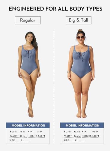 Image of Aleumdr Womens Textured One Piece Swimsuit Tummy Control Bathing Suit Tie Knot Cutout Swimwear