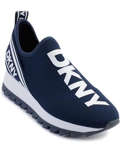 Image of DKNY Women's Abbi Knit Slip on Sneaker with Logo