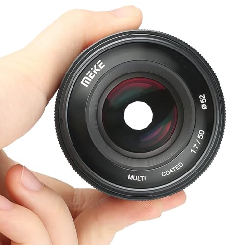 Image of Meike 50mm F1.7 E-Mount Full Frame Manual Focus Large Aperture Lens for Sony E-Mount Cameras A7III A9 A7RIII NEX 3 NEX 3N NEX 5 NEX 5T NEX 5R NEX 6 7 A5000 A5100 A6000 A6100 A6300 A6500