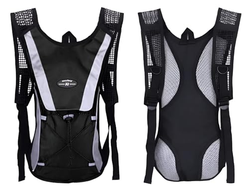 Mochila de Hidratação 2L com Bolsa D'água, Sistema de Hidratação, Ideal para Trilhas e Ciclismo