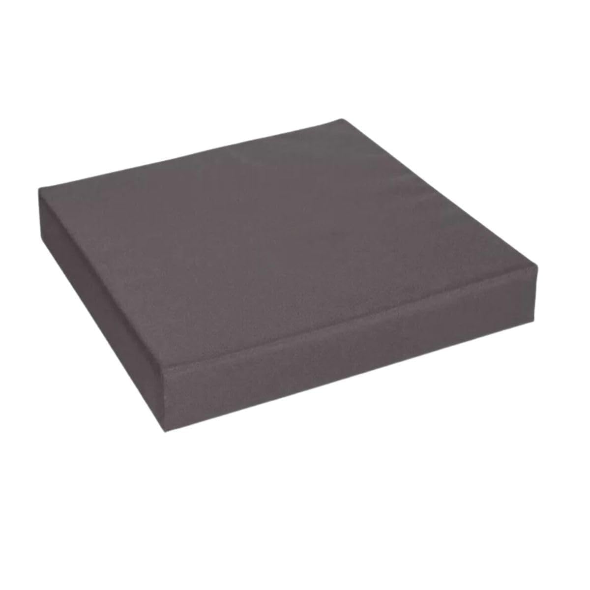 4cm Thick Waterproof Chair Cushion Comfortable Seat Pad with Removable Zipped Cover for Kitchen, Dining, Living Room & Garden Patio Rattan Furniture (Grey, 18" x 20" (45 x 50 cm))