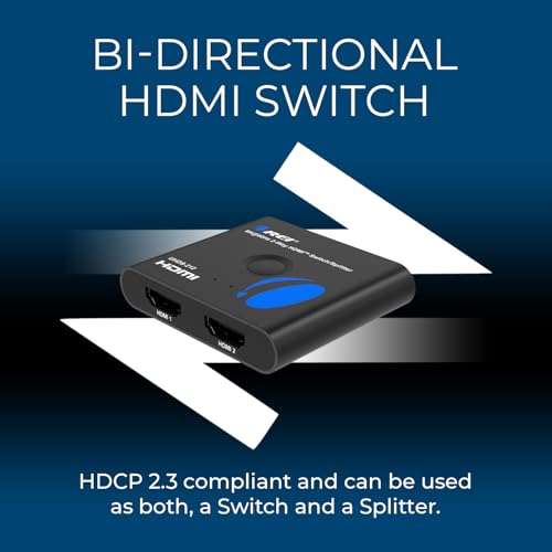 Image of OREI 8K Bi-Directional HDMI Switch 2x1 /1x2 - 8K@60Hz, 4K@60Hz, 40Gbps, HDCP 2.3, HDR10+, Dolby Vision (UHDS-212)