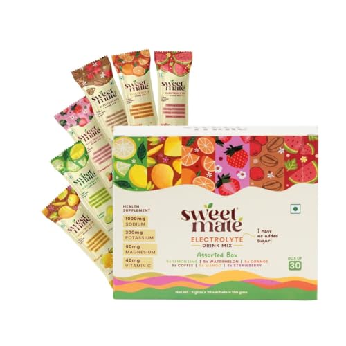 Image of Sugar Free Electrolyte Powder - Assorted 5g (30 Sachets) | 10X Electrolytes Hydration Drink | Sweetened With Stevia Zero Sugar Drink | Keto Friendly, Vegan, No Preservatives and Chemicals