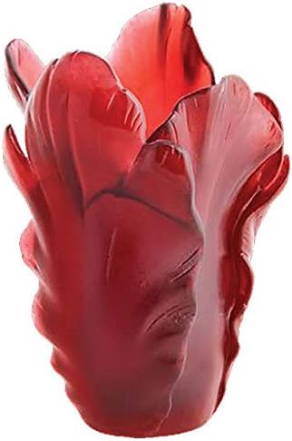 Daum Tulip Vase Red