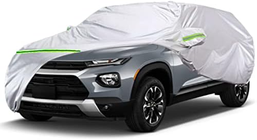 KEYOOG 6-Layer Full Car Cover is All-Weather Waterproof, Universal in All Seasons, Snow Prevention, Rainproof, Acid Rainproof, Sunscreen, Ultraviolet-Proof, Applicable to SUV and MPV (Up to 180")