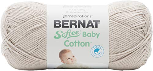 Bernat Softee Baby Cotton, Acrylic, Feather Gray, 120g