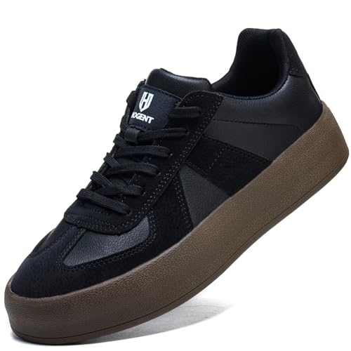 Steel Toe Shoes for Men - Splash-Proof Work Shoes for Women - Lightweight Cushioning Safety Sneakers for Industrial Construction Warehouse - Black - 7.5 Women/6 Men