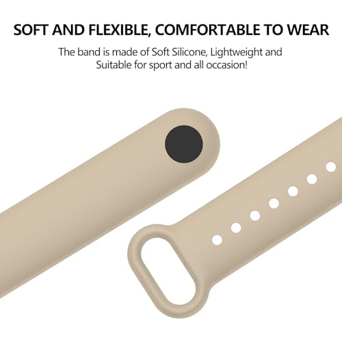 Image of Vanjua Watch Strap for Xiaomi Smart Band 10 /9 /8, Soft Silicone Adjustable Sport Wrist Band for Xiaomi Mi Band 8 /9 /10 Smart Watch (No Watch)