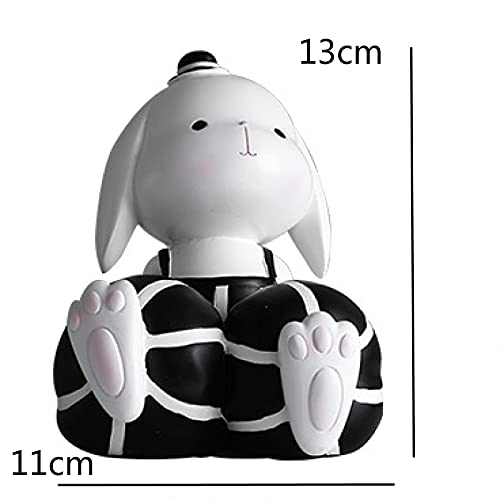 Décorations pour la maison en résine mignon lapin style moderne - 3